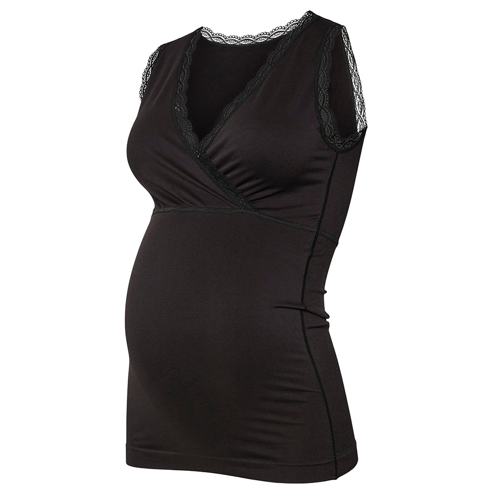 ماماليشوس - بلوزة دانتيل بدون أكمام - أسود