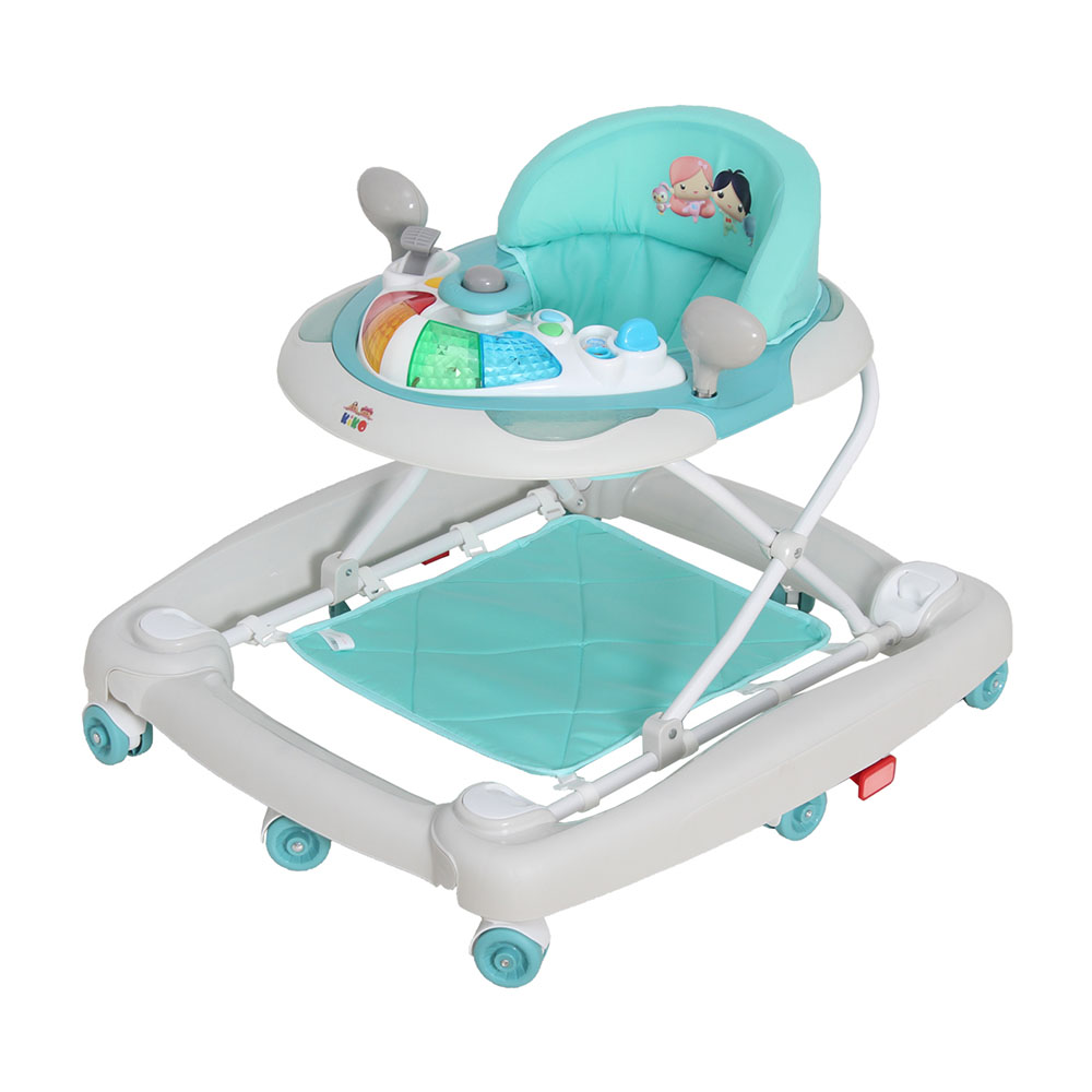 كيكو - مشاية أطفال هزازة مع ألعاب 2305 - فستقي