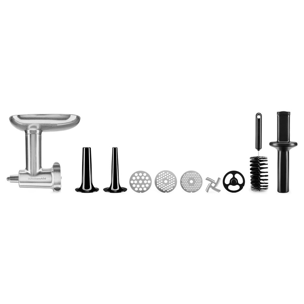 KitchenAid 5KSMMGA Metal Food Grinder Attachment Set - 10 Pcs