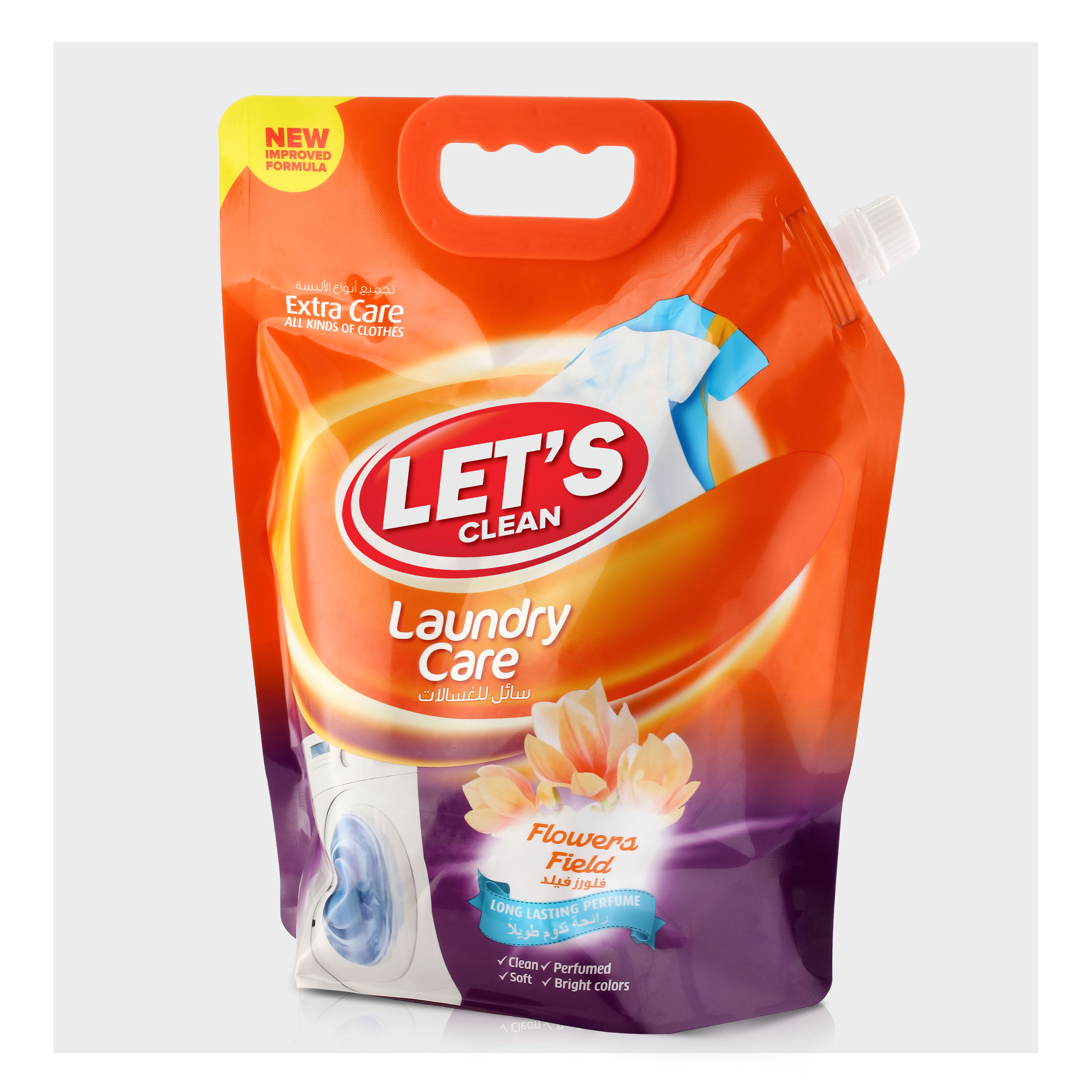 Let's Clean - Liquid Detergent Of Colored Clothes 2l - Flowers Field