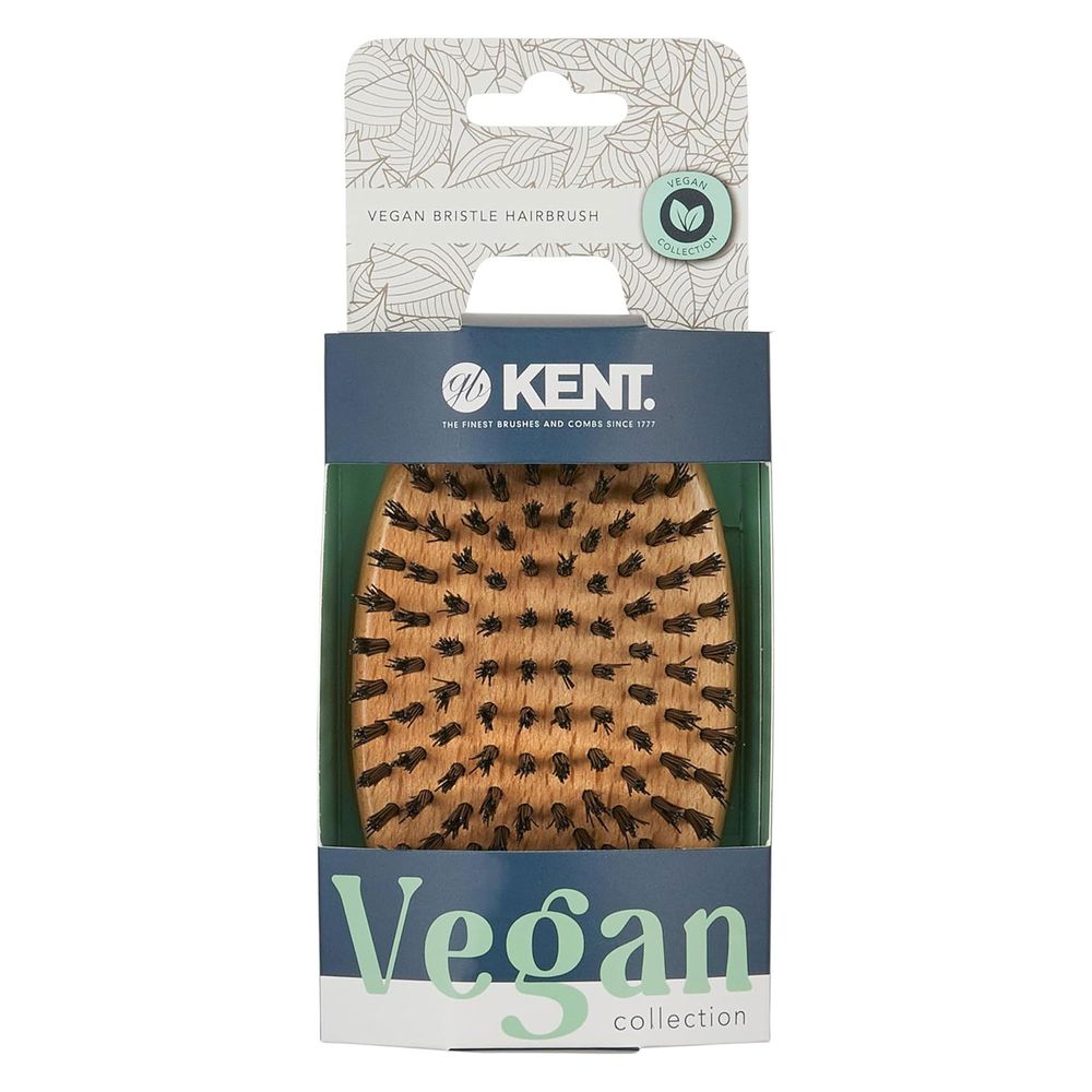 Kent Brushes - Vegan Bristle Military Hairbrush V22 - Beige