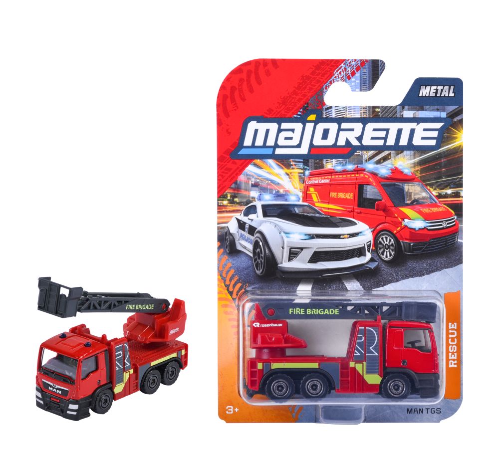 Majorette - Man TGS Fire Brigade With Ladder