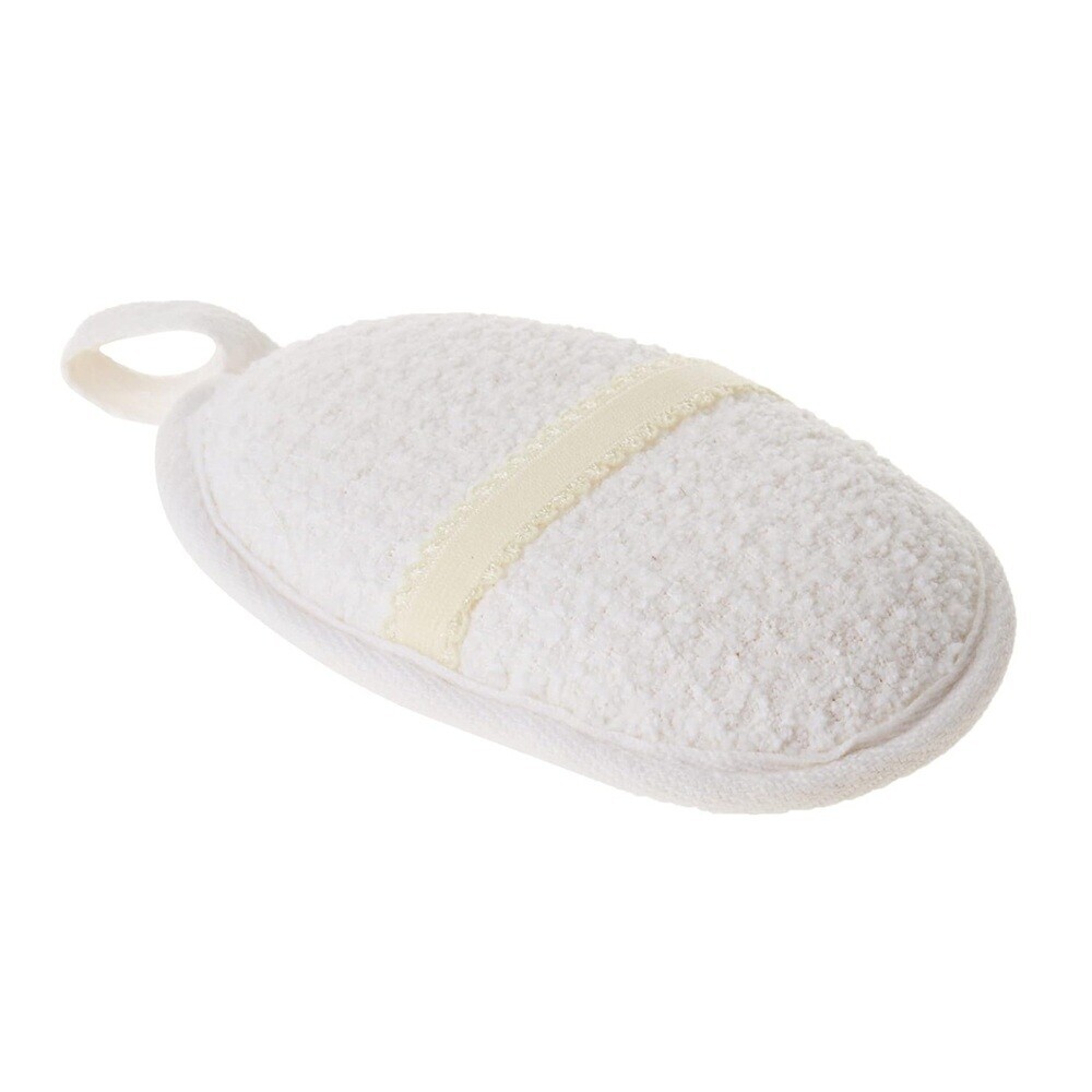 Aqua Massage - Uomo Microfiber Face Sponge - White