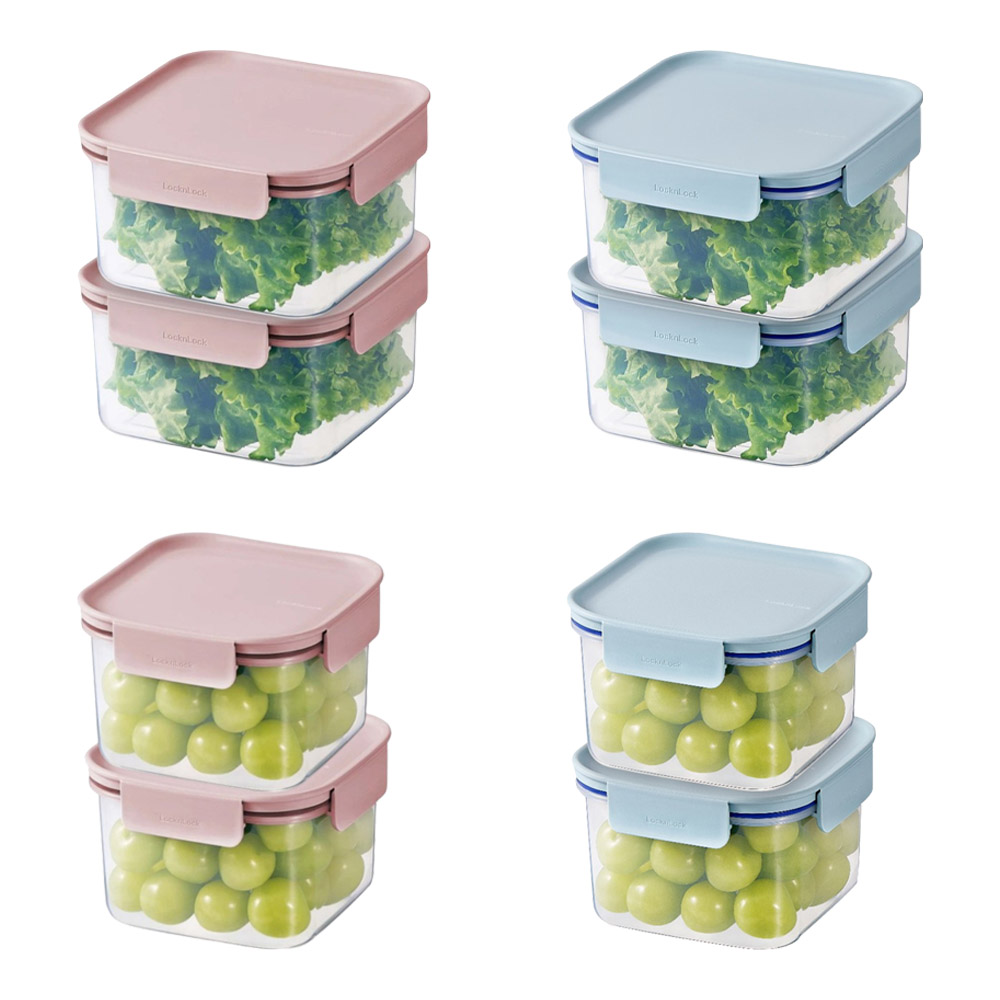 Locknlock - Classic Plus Square Food Container - 2 Pc Set