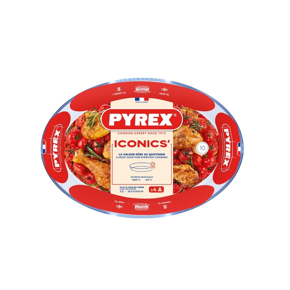 Pyrex - Essentials Multipurpose Oval Roaster - 3L