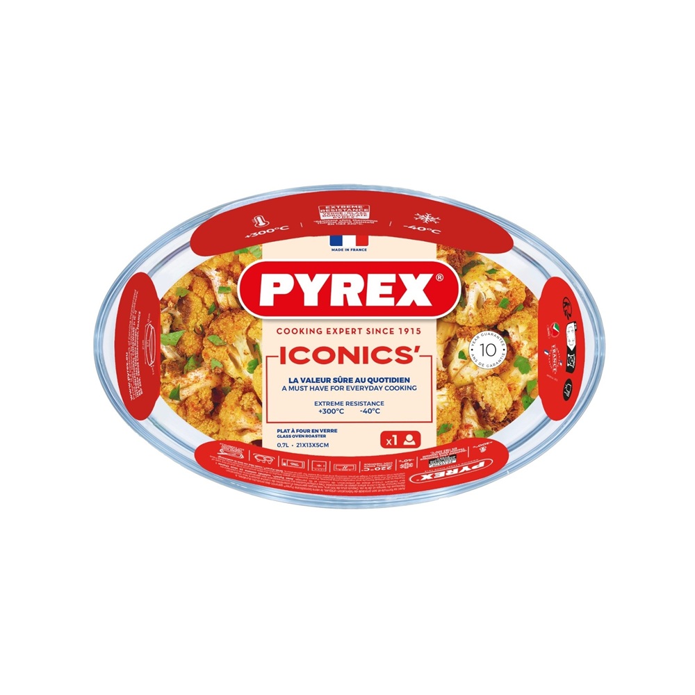 Pyrex Essentials Multipurpose Oval Roaster - 700 ml
