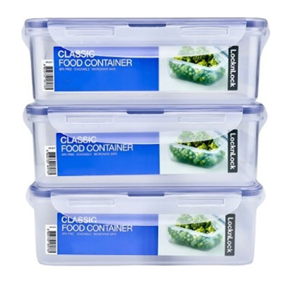LocknLock - Classic Rectangle Food Storage Container Set