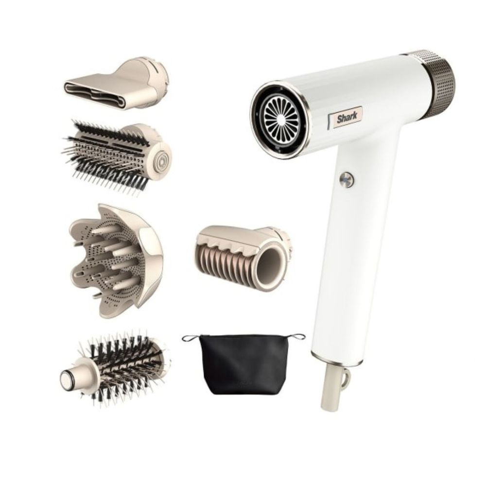 Shark - Finisher And High Performance Dryer With 5 Styling Attachments - White