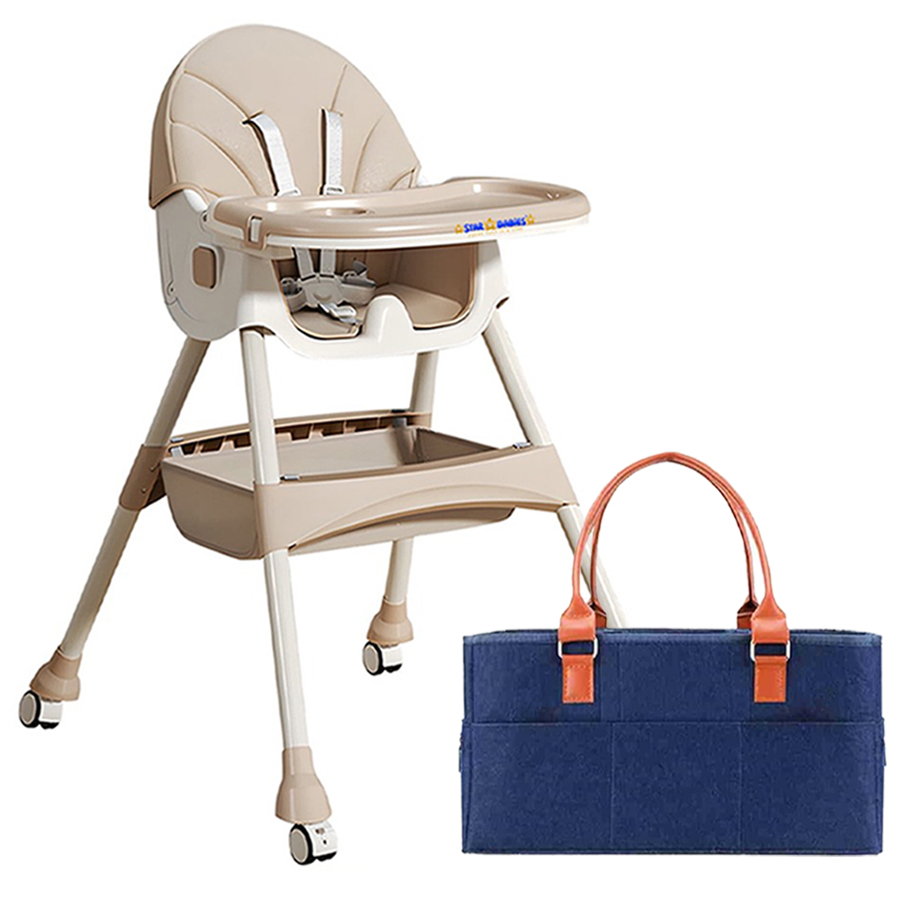 Star Babies - Baby High Chair & Caddy Diaper Organizer