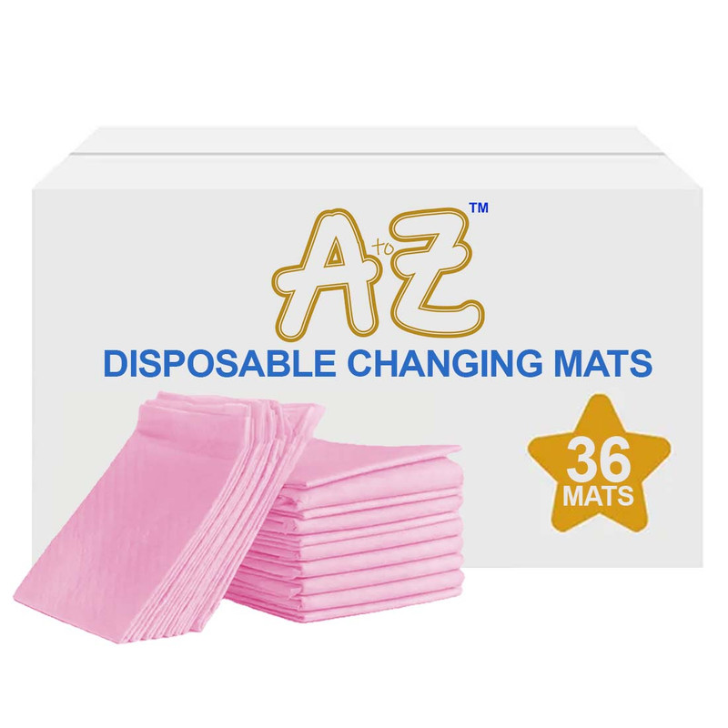 A to Z - Disposable Changing Mat - Pack of 36 - Large - Pink