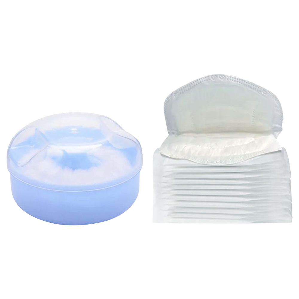 Star Babies - Kids Powder Puff With Disposable Breast Pad 20pcs - Blue