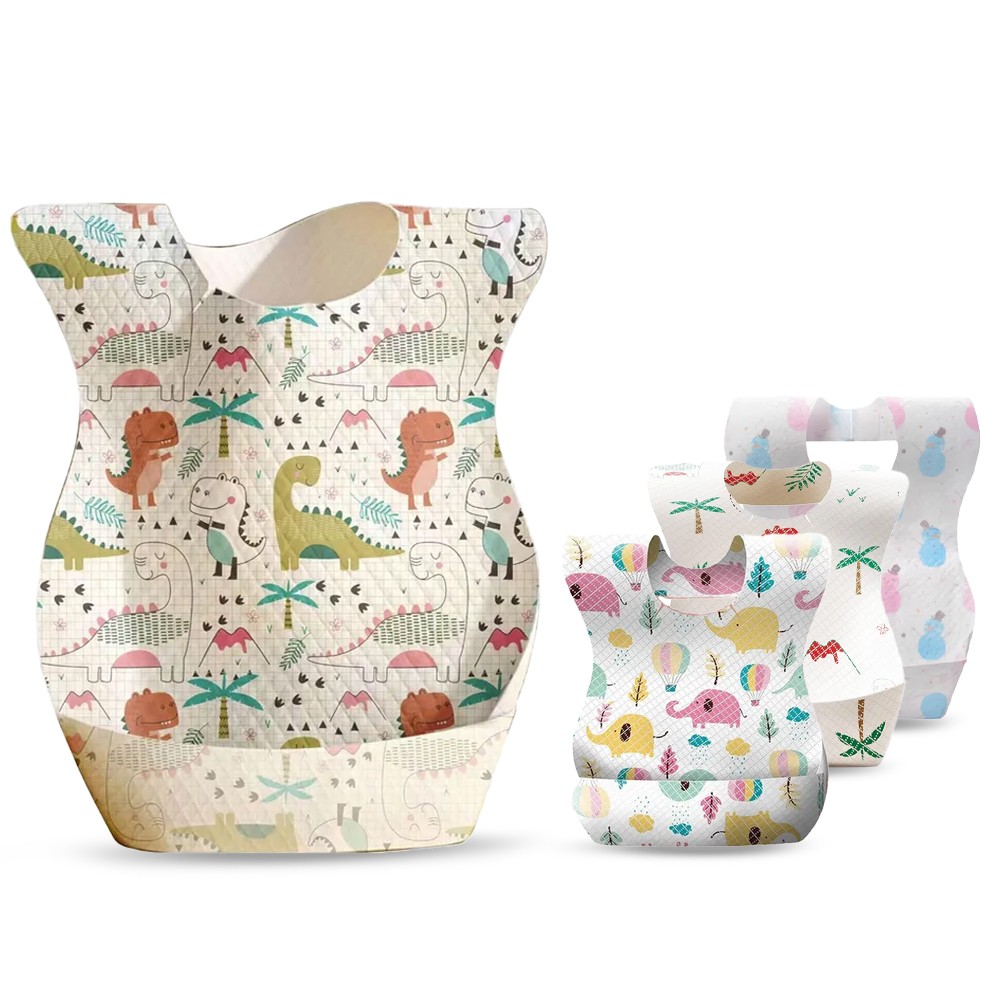 Star Babies - Disposable Baby Bibs - Style May Vary - 60 Pcs