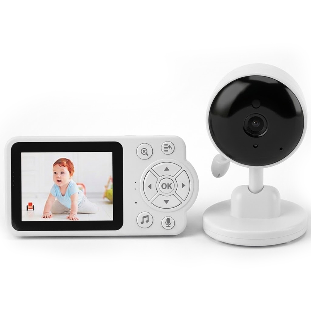 Star Babies - Baby Smart HD Camera With Monitor - White - 2.8-Inch