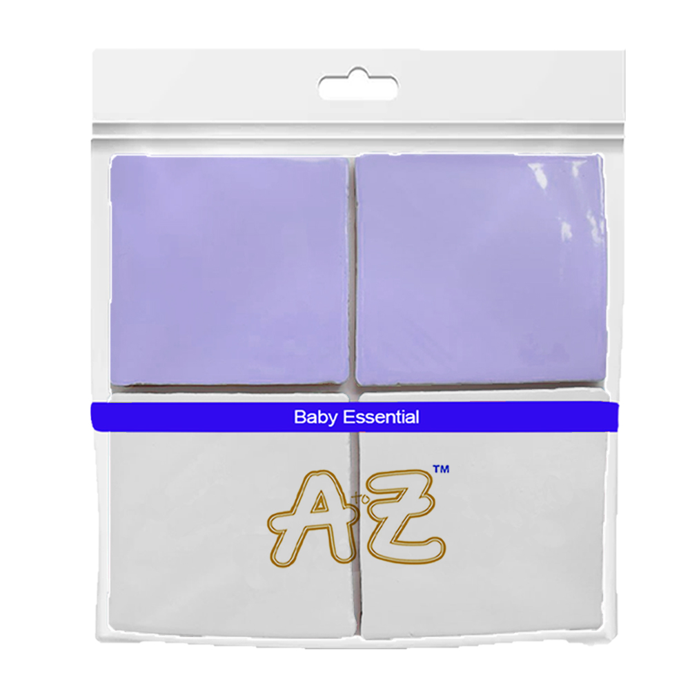 A To Z - Disposable Changing Mats - White/Lavender - 45x60 cm - 10 Pcs
