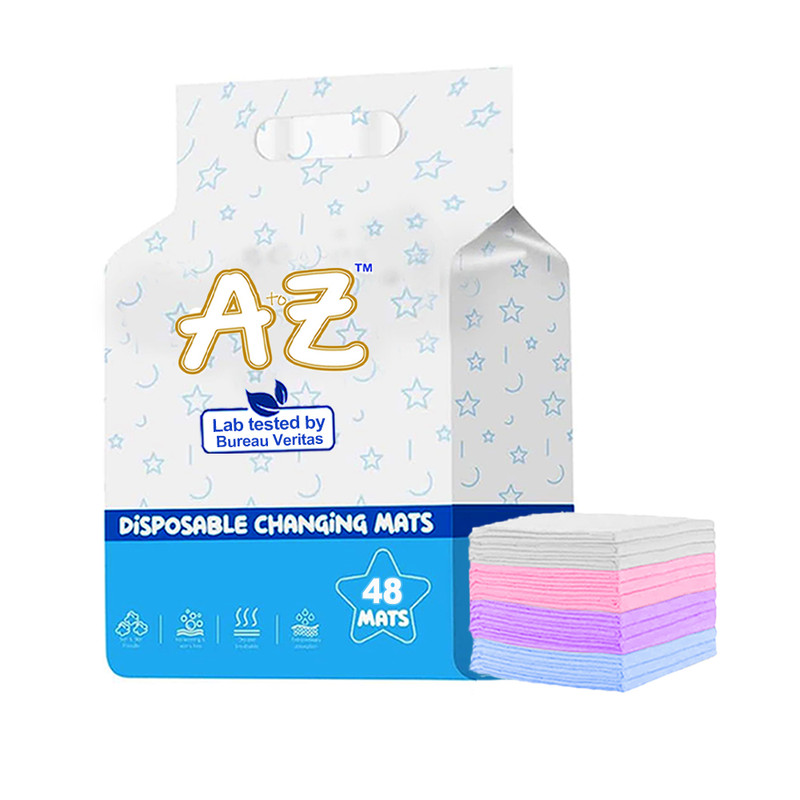 A To Z - Disposable Changing Mat - Pack of 40 - Multicolor - Large