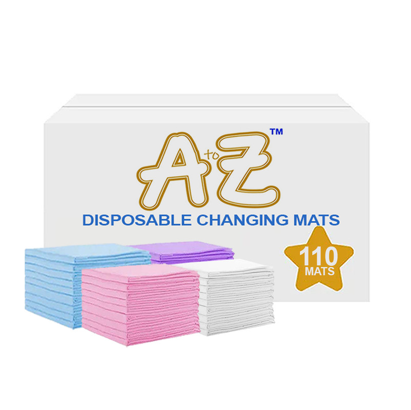 A To Z - Disposable Changing Mats - Pack of 110 - Rainbow - Large