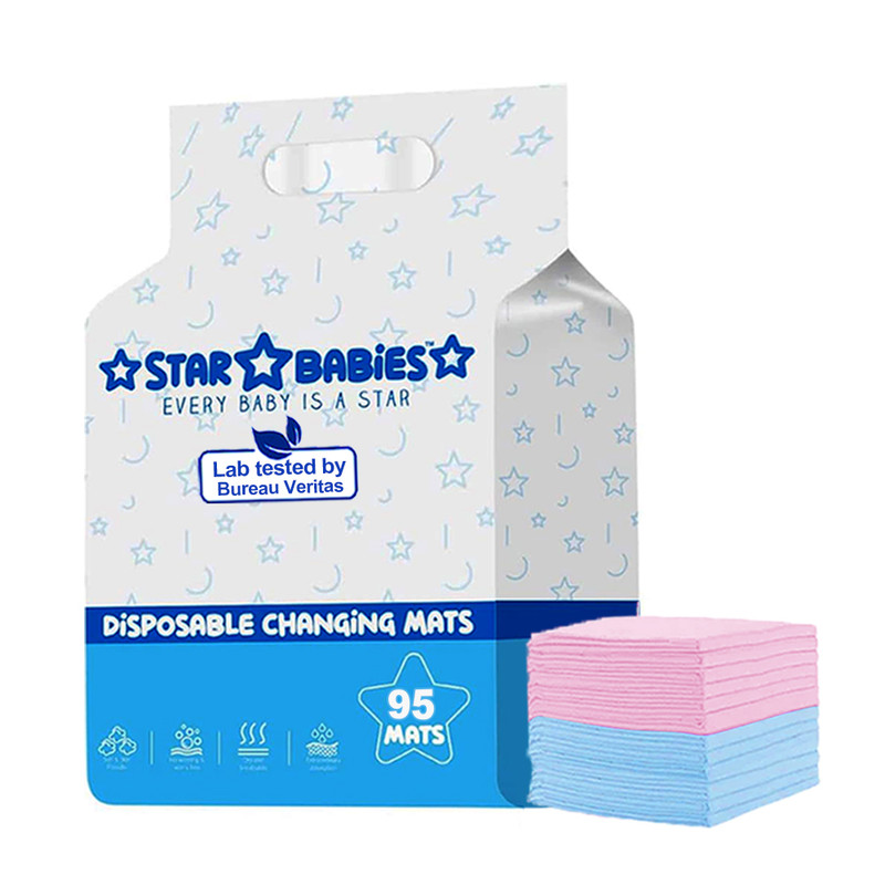 Star Babies - Disposable Changing Mats - Multicolor - 95 Pcs