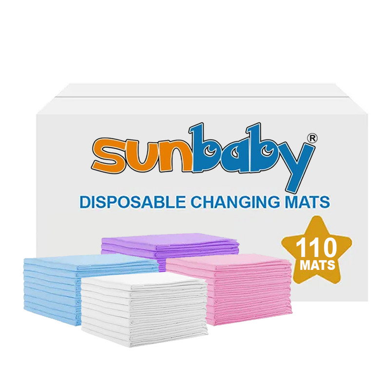 SunBaby - Disposable Changing Mats - Rainbow - 45x60 cm - 110 Pcs
