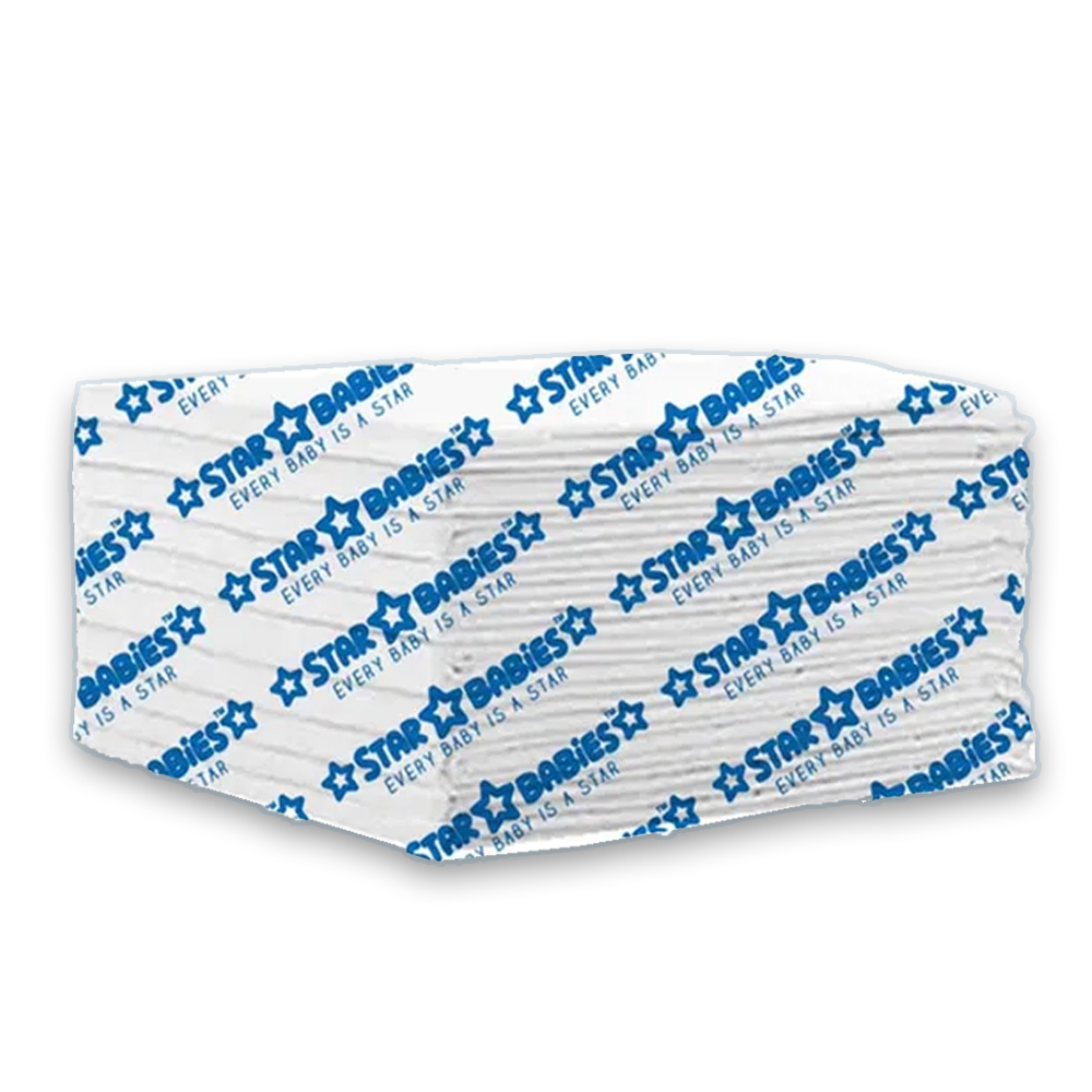 Star Babies - Disposable Changing Mats (60x60) - 10 Pcs - White