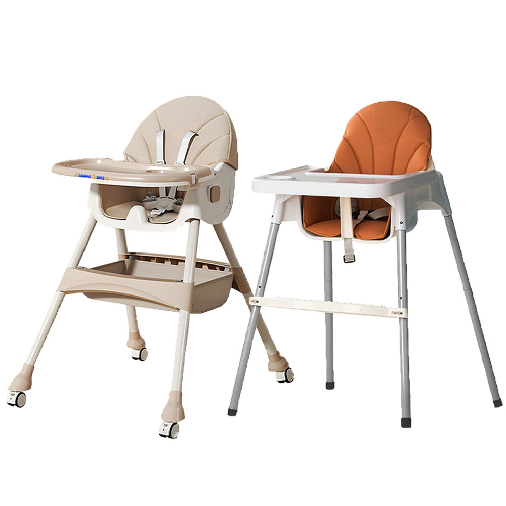 Star Babies High Chair With & Without Wheels - Pack Of 2