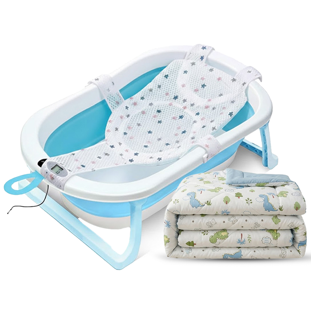 Star Babies - 3 In 1 Bath Tub & Dino Print Comforter