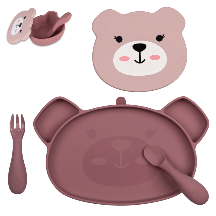 Tum Tum Baby Weaning Set - Pink - 5pcs