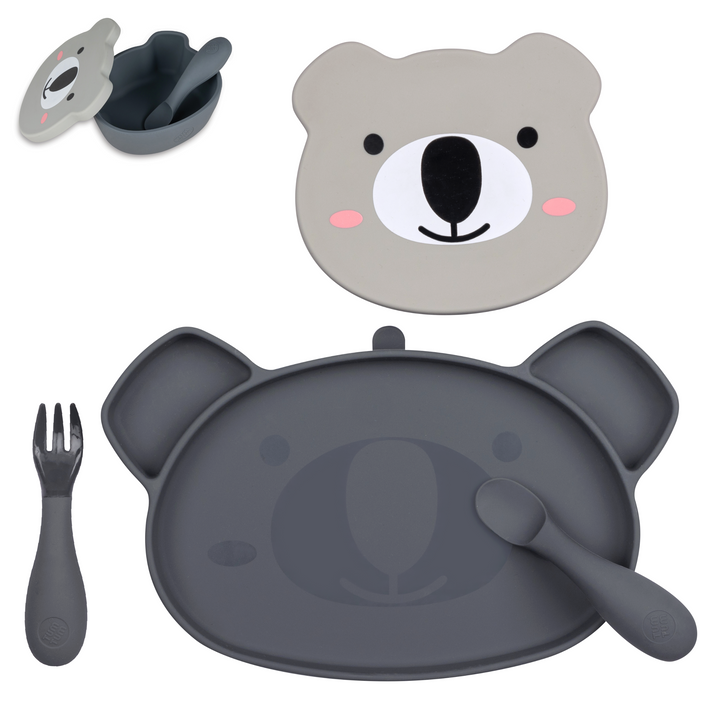 Tum Tum Baby Weaning Set - Grey - 5pcs