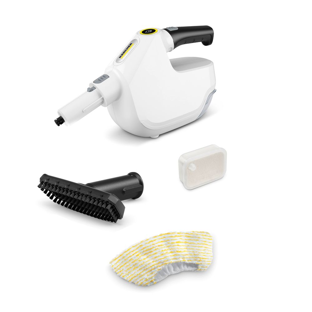 Karcher SC 1 Multi Premium Compact Handheld Steam Cleaner With Floor Kit - White - 1300W