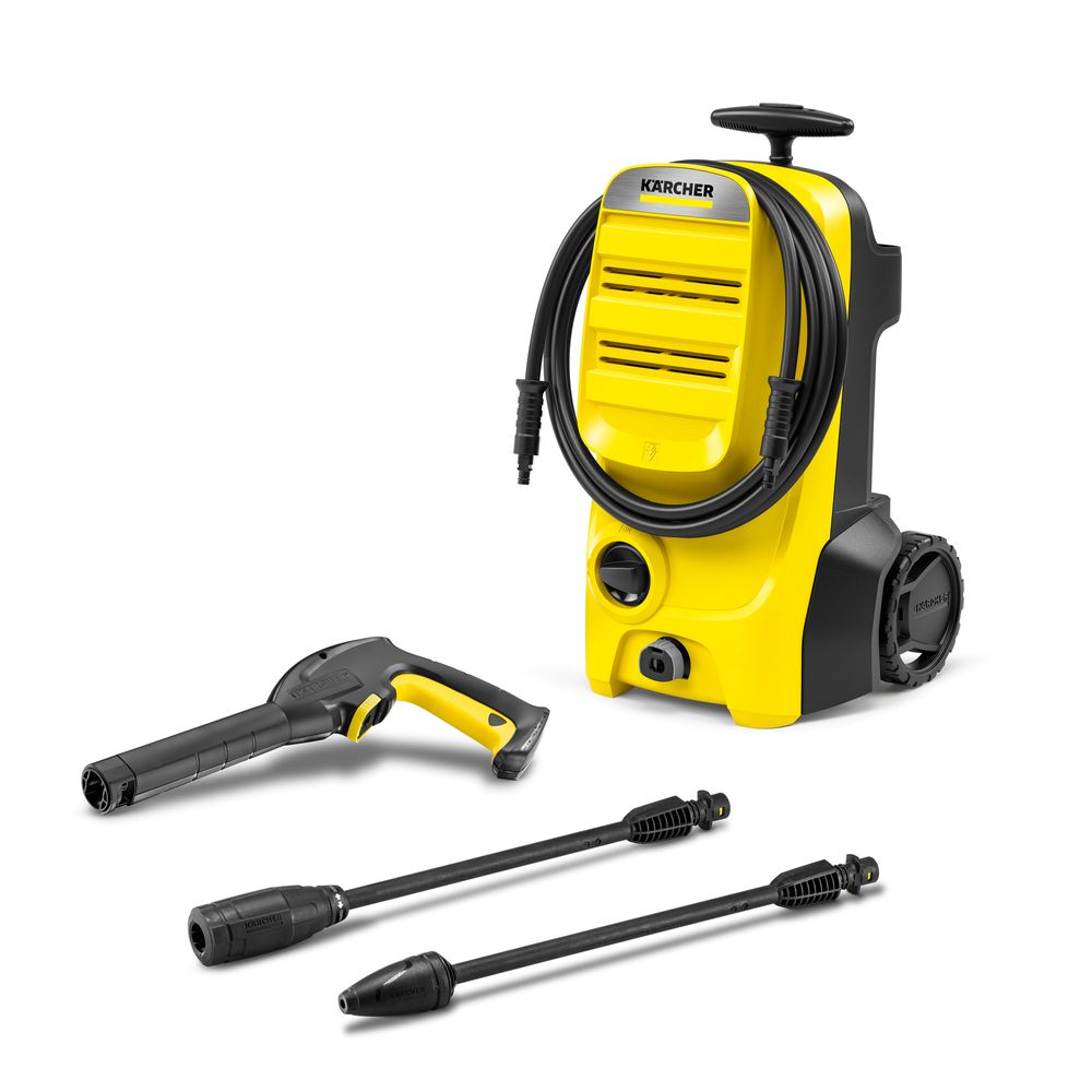 Karcher K4 Classic Pressure Washer - 130 Bar - 1800w – Compact And Lightweight Electric Power Washer With Vario Power And Dirt Blaster Lances For Cars