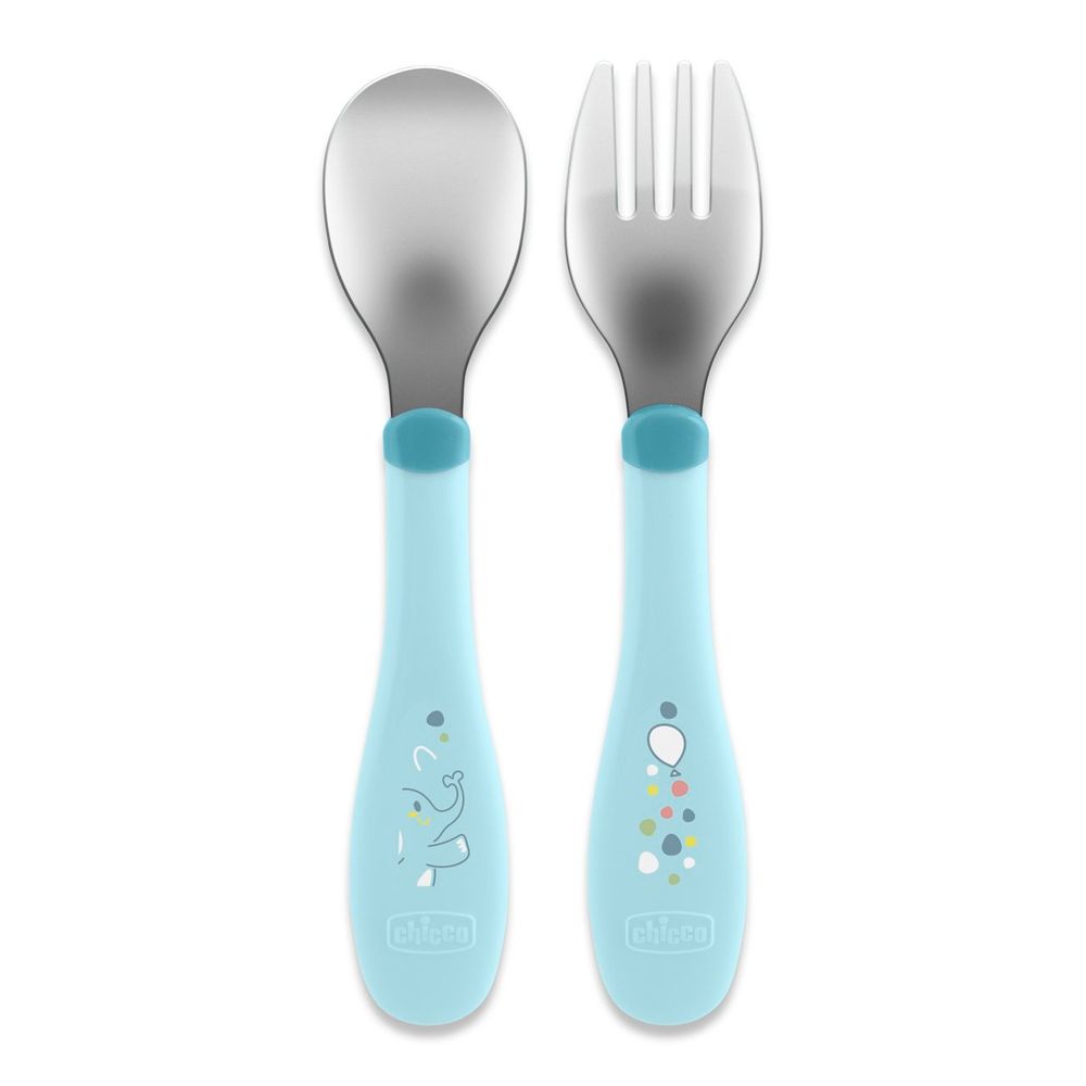 Chicco - Metal Cutlery - 18m+