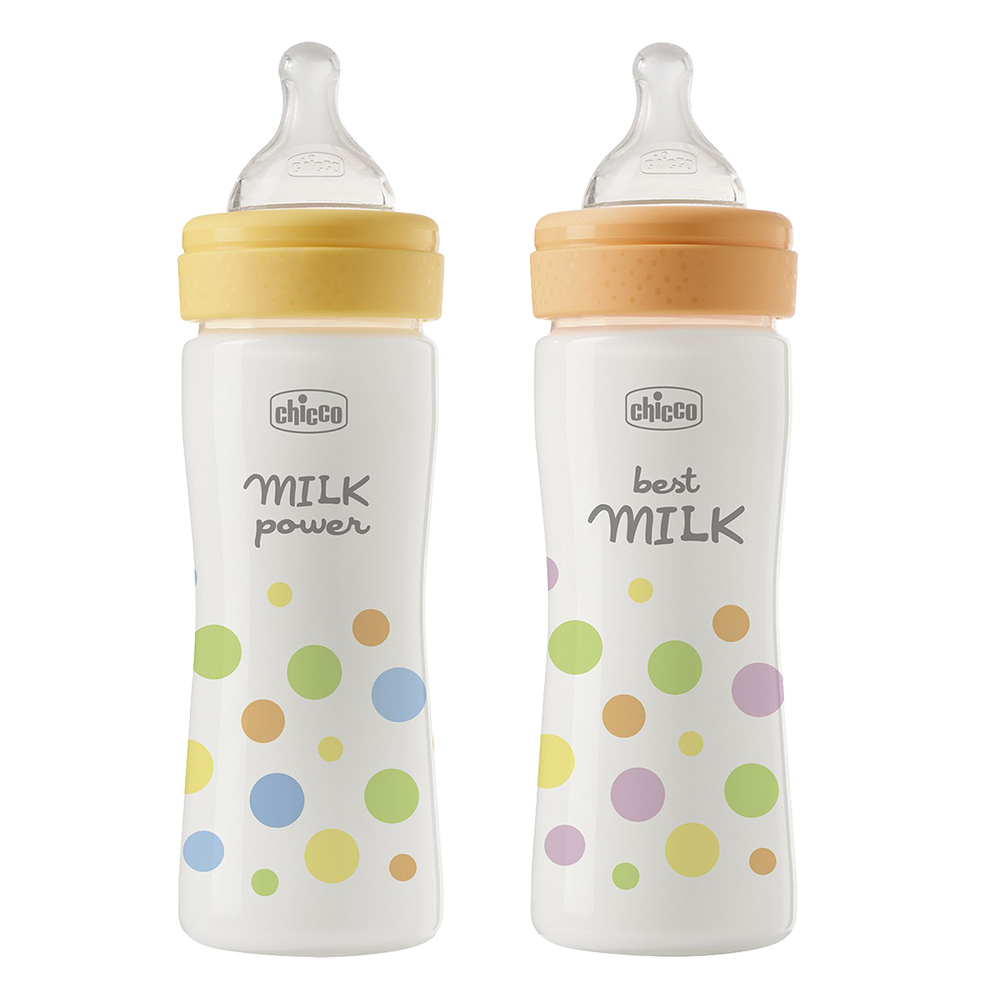 Chicco Perfect Easy Plastic Feeding Bottle - Medium Flow - 250 ml