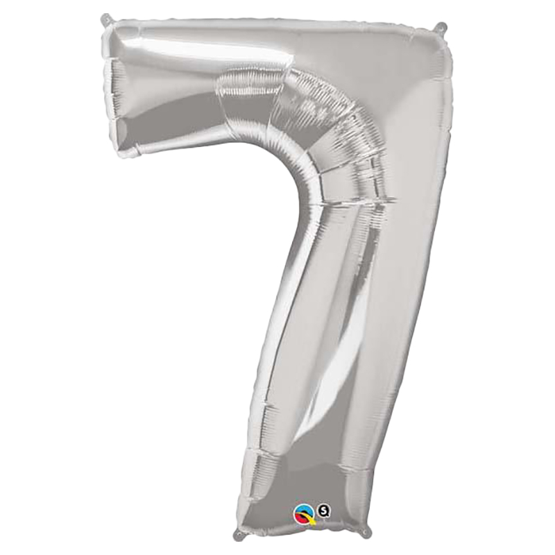 كوالاتيكس - بالون رقم 7 - 34 إنش - فضي