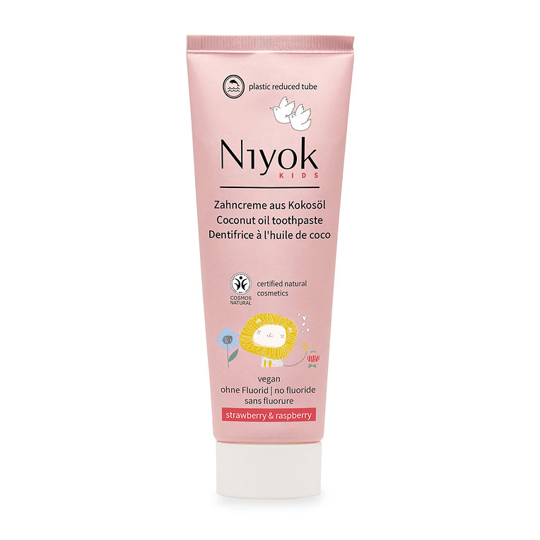 Niyok - Kids Toothpaste - Coconut Oil/Strawberry/Raspberry - 75 ml