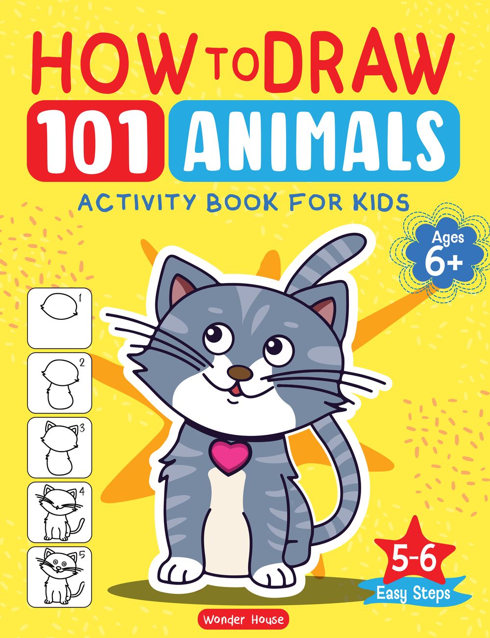 Prakash Books - How To Draw: 101 Animals Activity Book