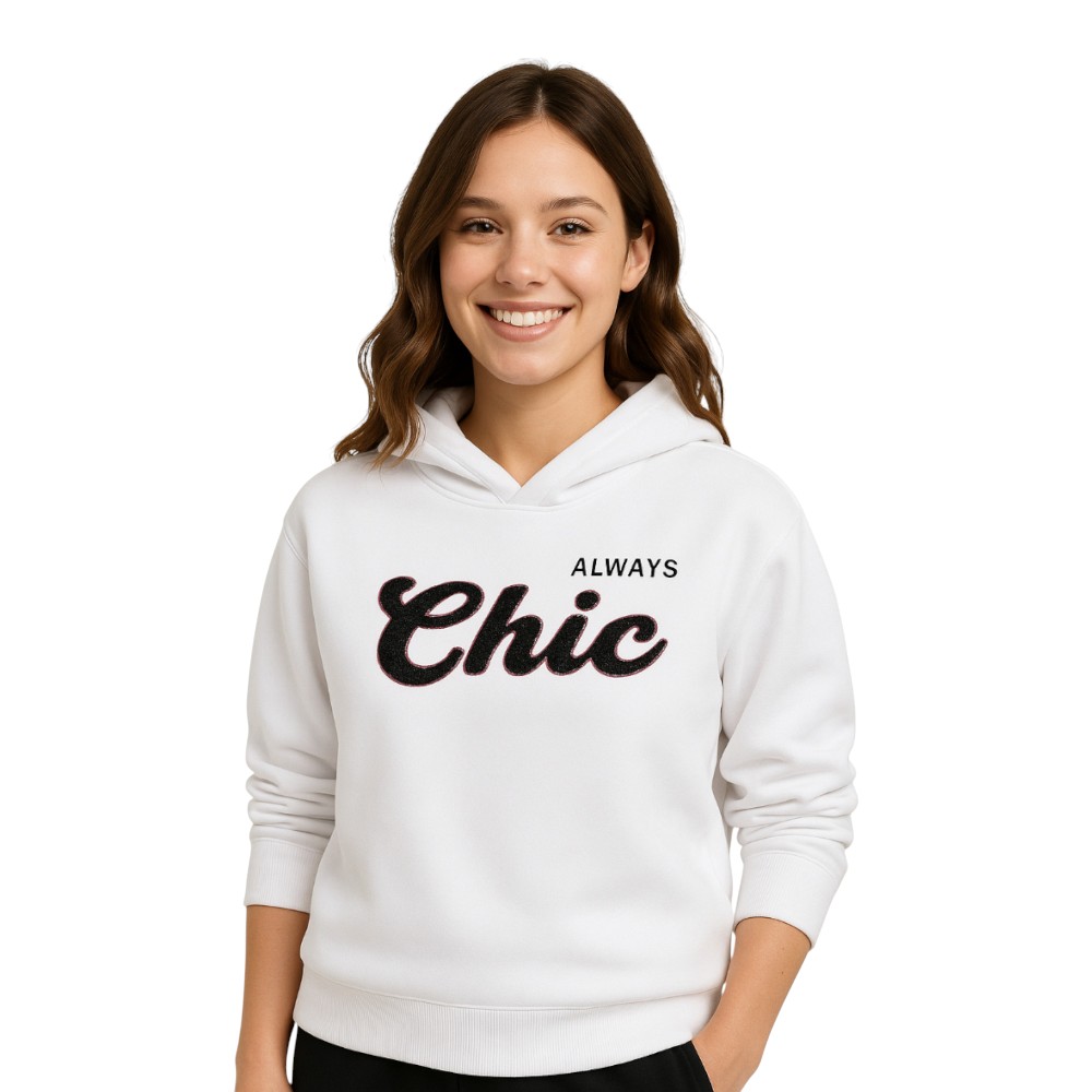 Victor And Jane - "Always Chic" Hoodie For Ladies