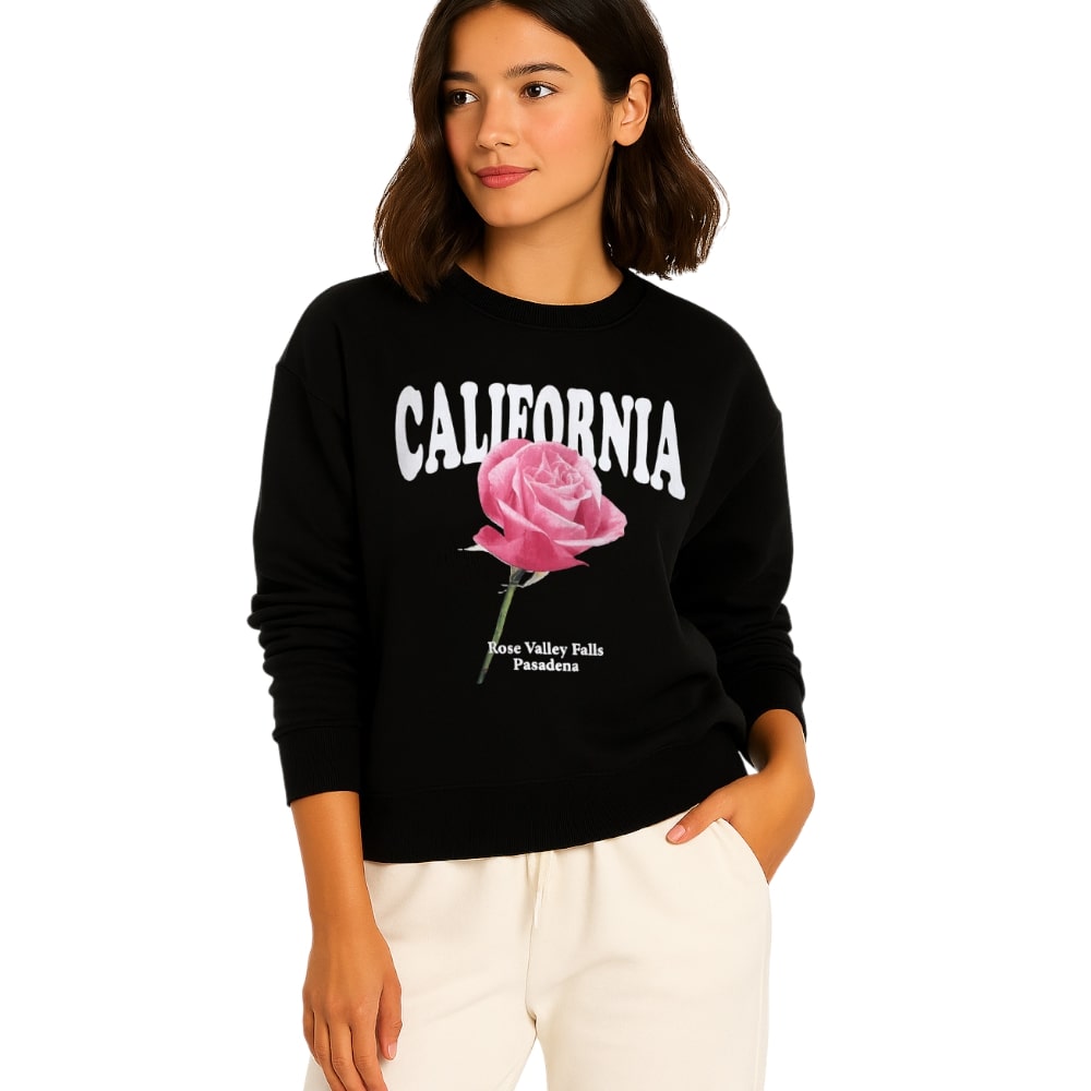 Victor And Jane - California Rose Graphic Sweatshirt