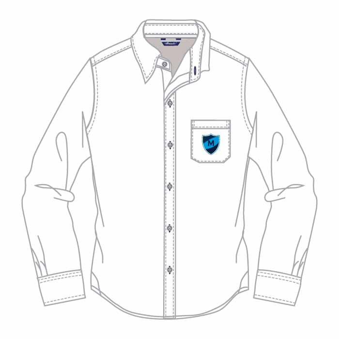 Boys Full Sleeve Shirt - White - Years 10-13 - GEMS Metropole School - Al Waha