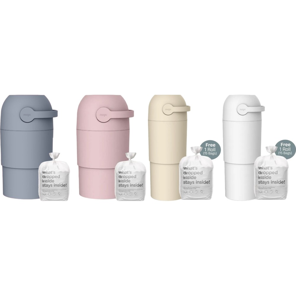 Magic Thoth M Diaper Pail With Roll Of 15 Bags