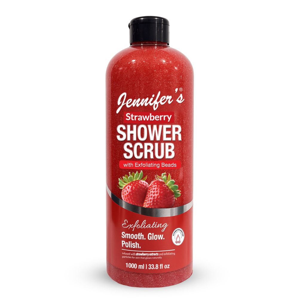 Jennifer's - Strawberry Shower Scrub - 1L