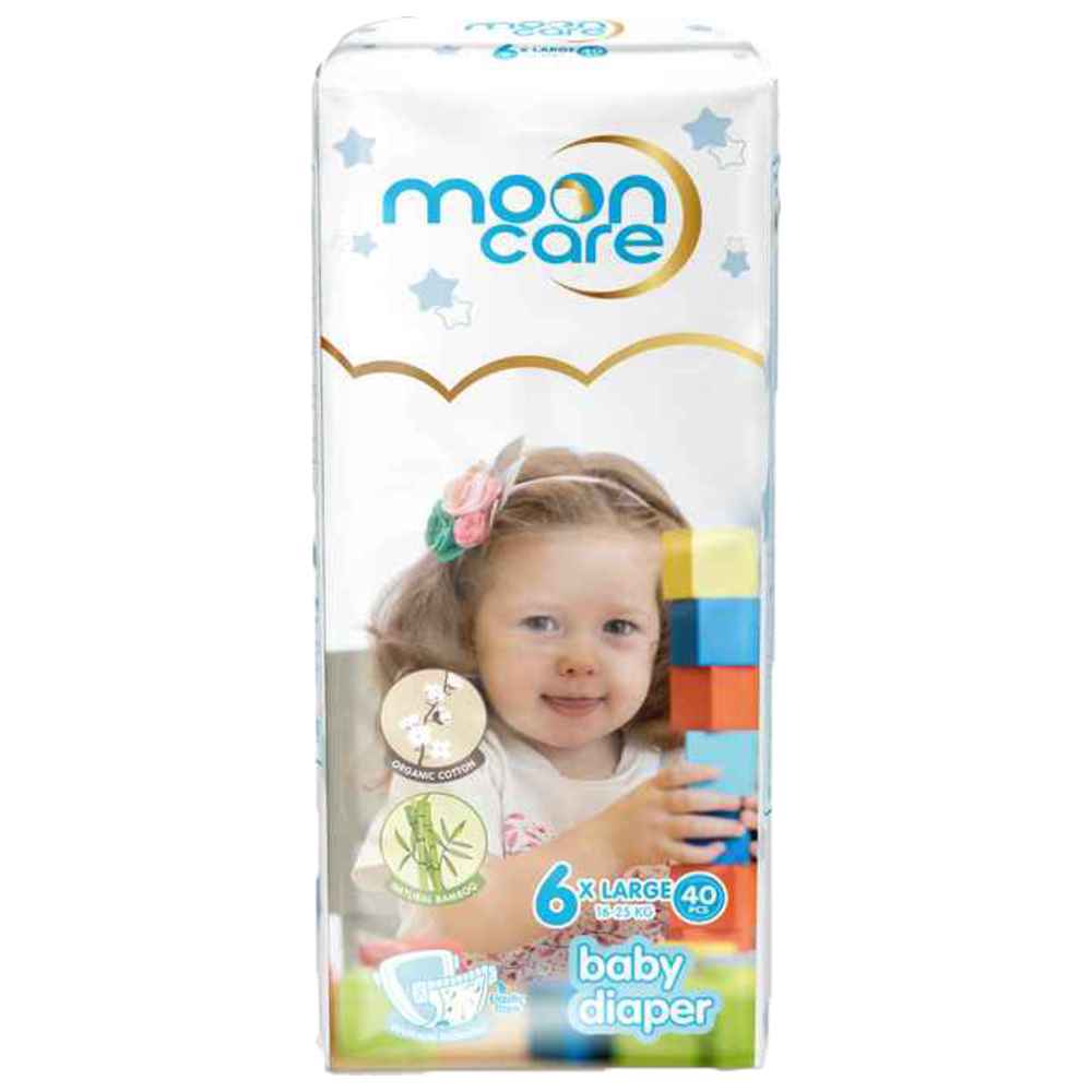Moon Care - Baby Diapers - Size 6 XL - 16-25 Kg - 40 Count