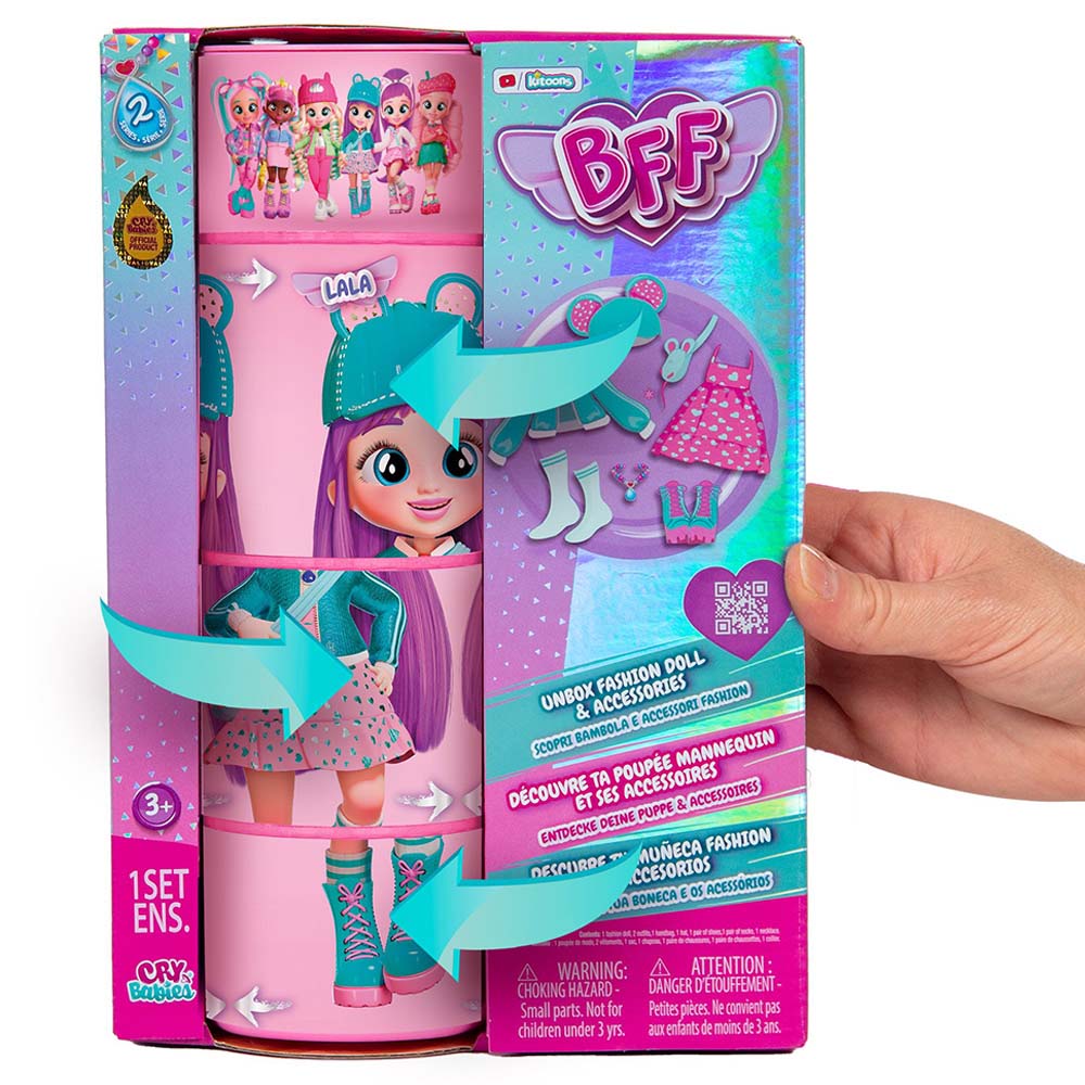 IMC - Cry Babies Best Friend Forever Fashion Doll Playset - Lala - 8-Inch