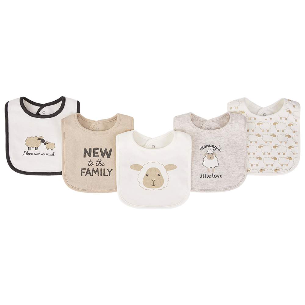Hudson Childrenswear - Baby Bibs - New Here - 5 Pcs