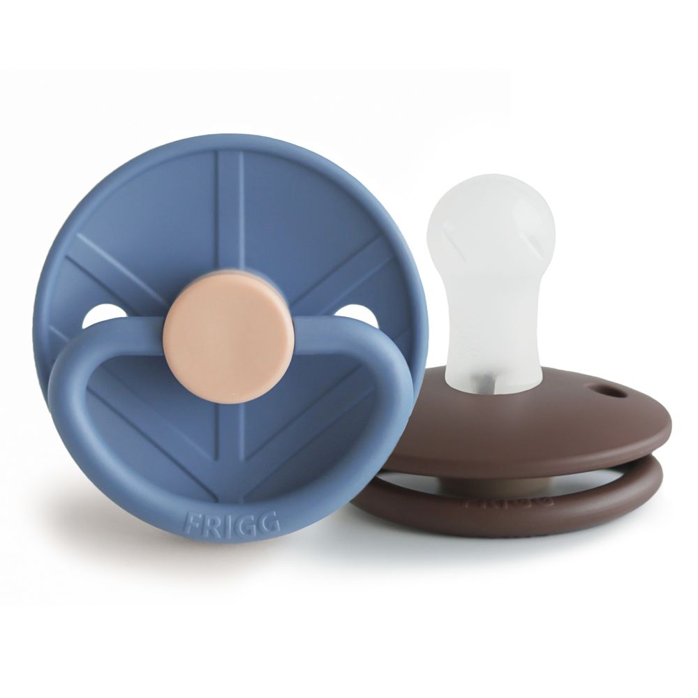 Frigg - Little Viking Silicone Baby Pacifier 0-6M - 2pcs - Size1 - Ocean VieWithCocoa