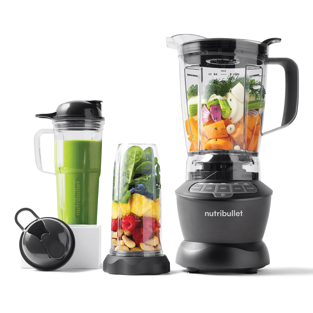 Nutribullet Full Size Blender NBC-12A 1200 Watts + 9pcs Accessories Dark Grey