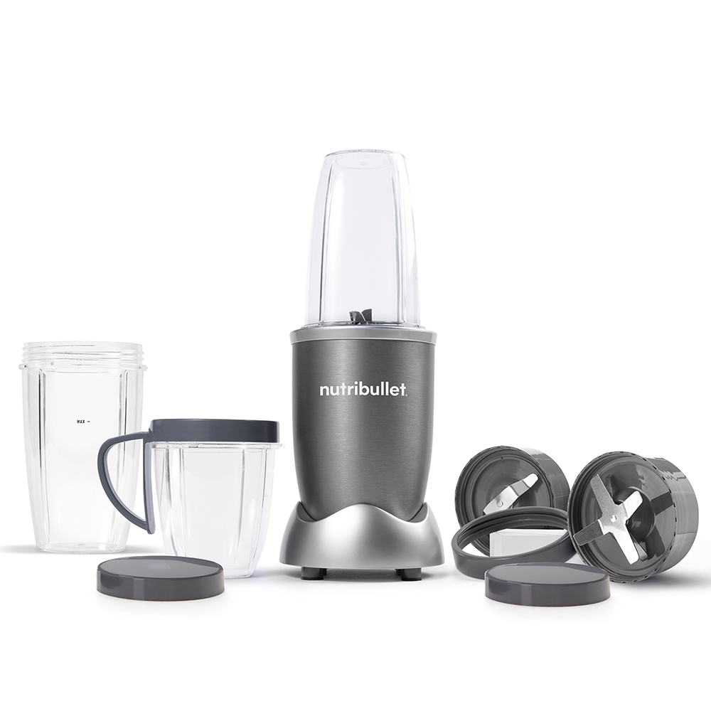 NutriBullet 600 Watts High-speed Bullet Blender - Grey - 9 Pcs