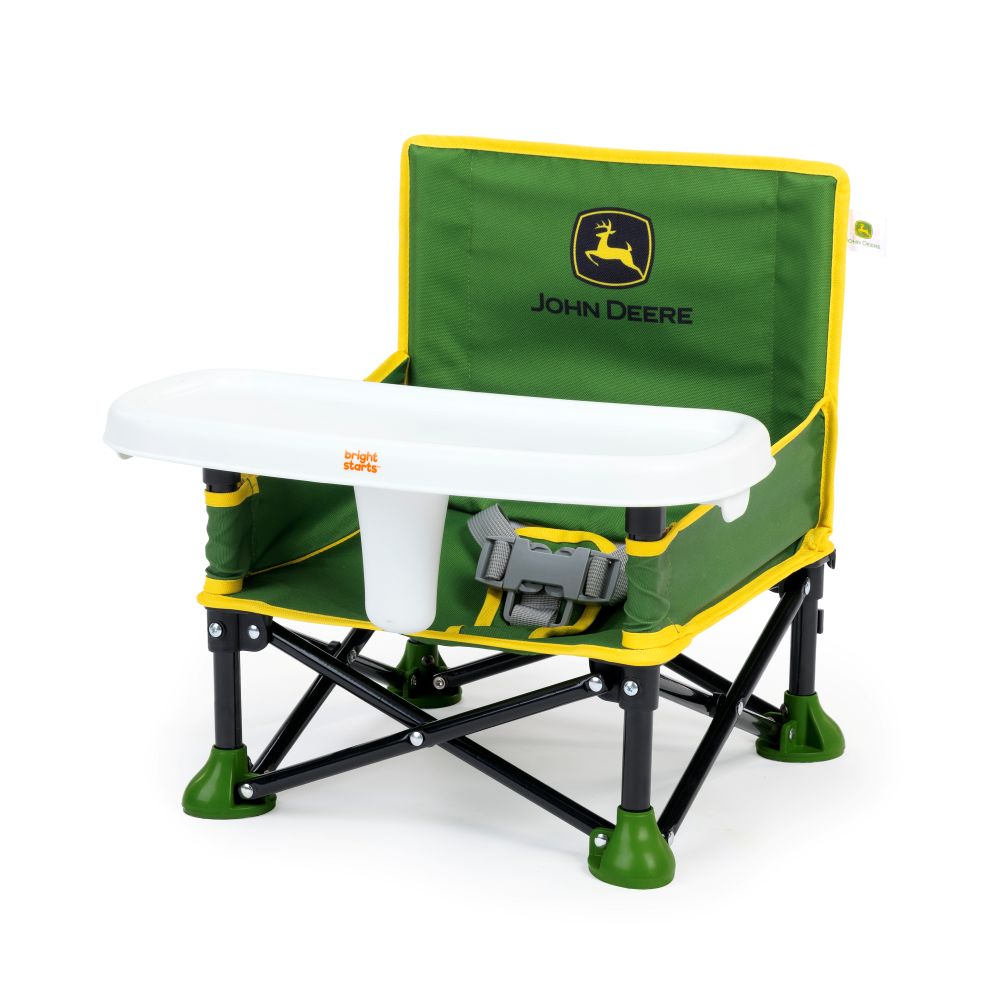 Bright Starts John Deere Pop N Sit 3-In-1 Booster Seat - Green