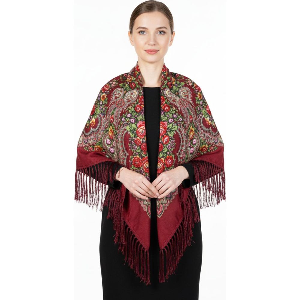 D' Daniela - Motya Women's Eastern European Cotton Tassel Shawl