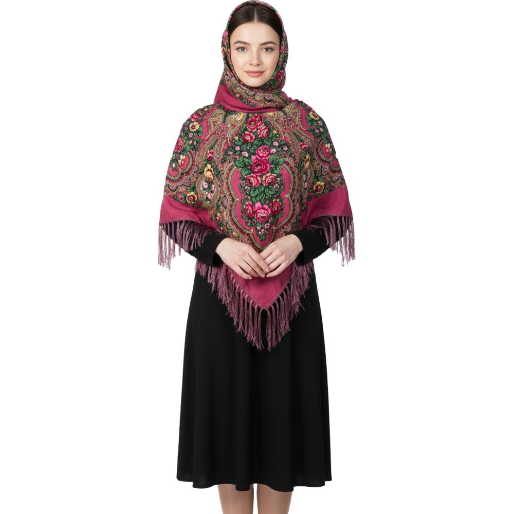 D' Daniela - Annushka Women's Eastern European Cotton Tassel Shawl