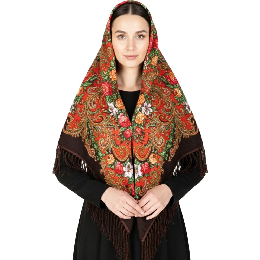 D' Daniela - Olimpiada Women's Eastern European Cotton Tassel Shawl