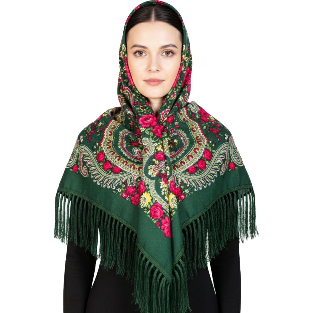 D' Daniela - Vladislava Women's Eastern European Cotton Tassel Shawl